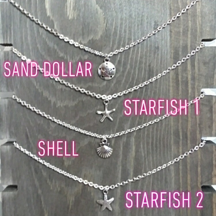 Sea Necklaces In Sand Dollar Shell Starfish 10$